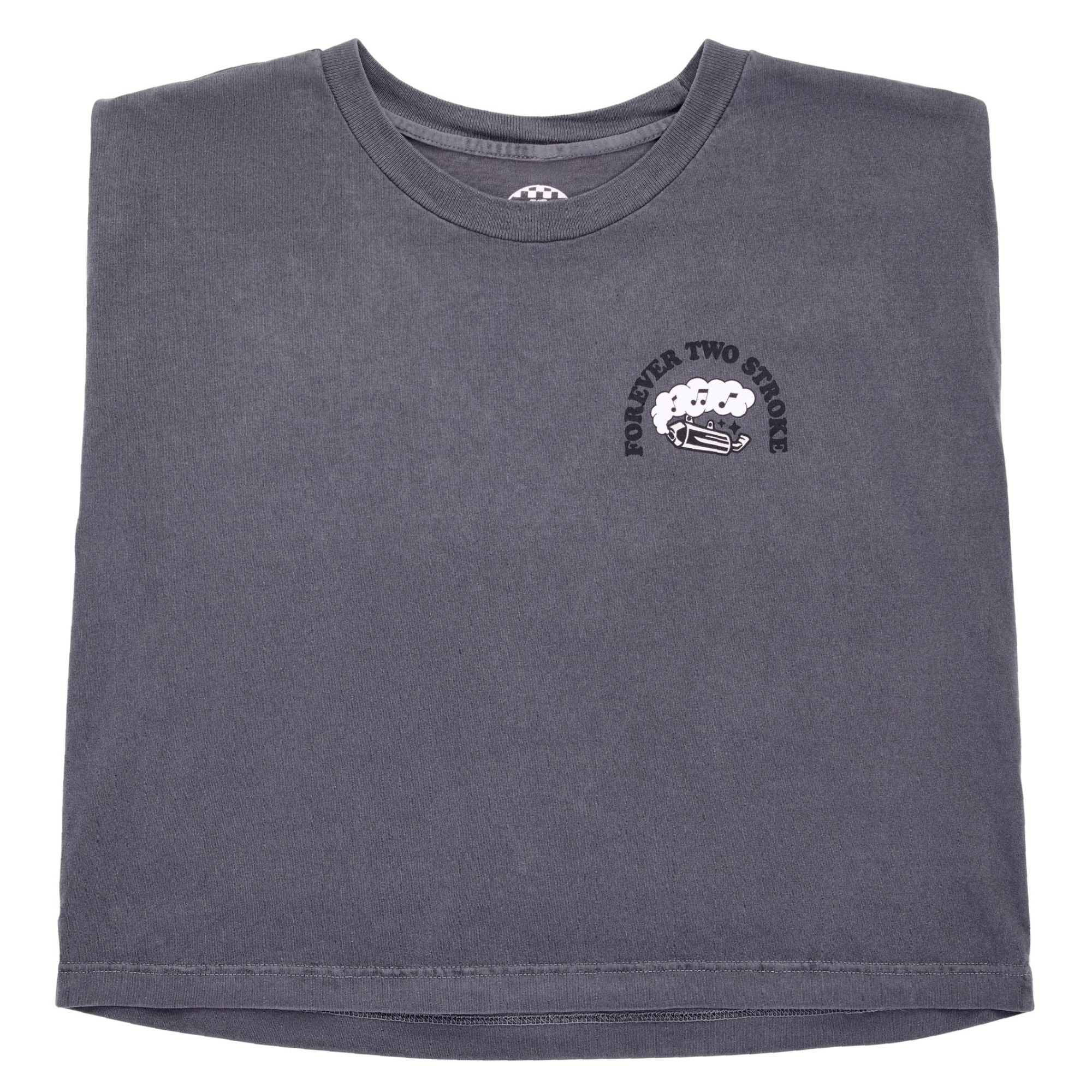 Forever 2-Stroke Muscle Tee - Faded Black