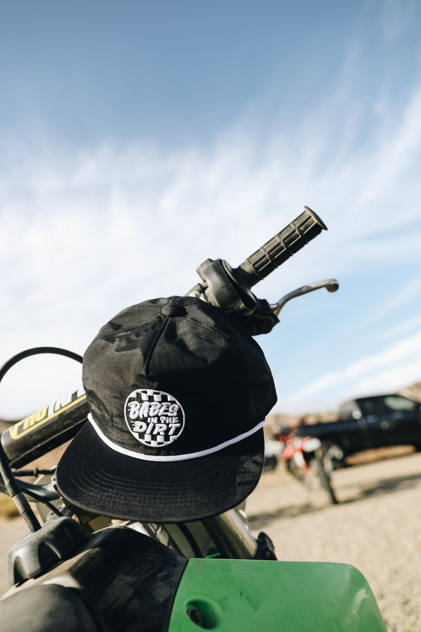 First Moto Rope Hat - Black