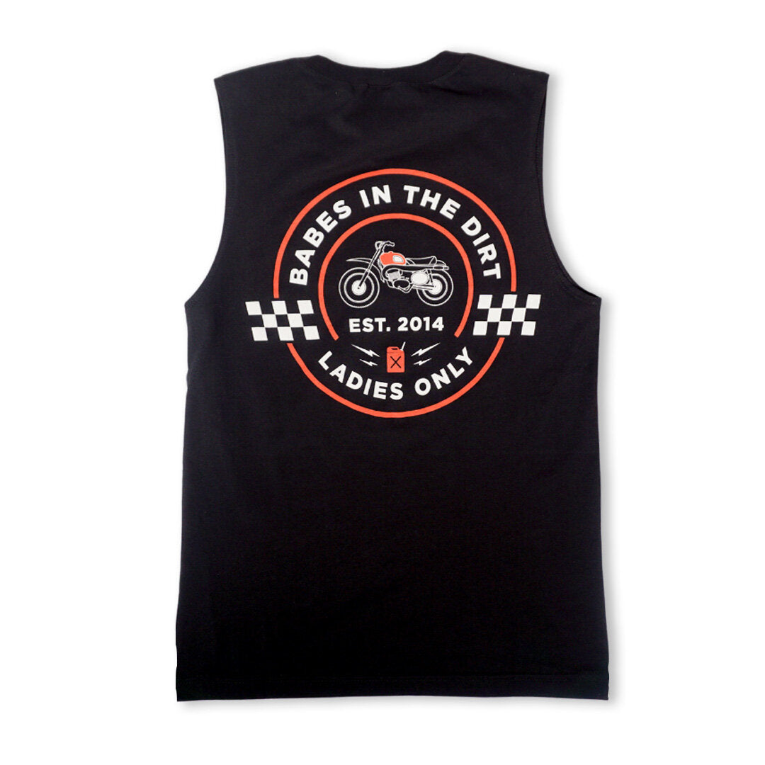 Retro Ripper Muscle Tank - Black