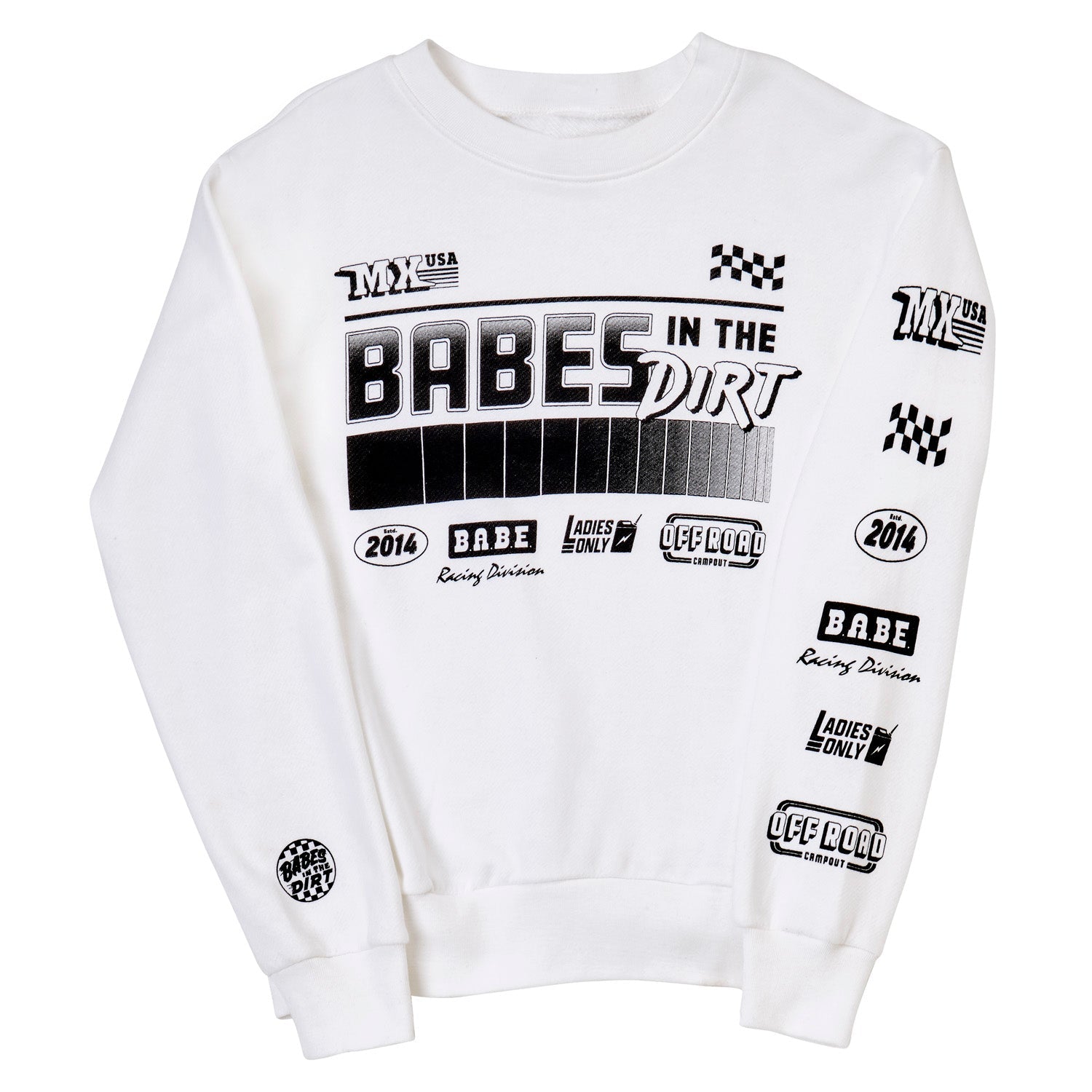 Trackside Fleece Crew - White
