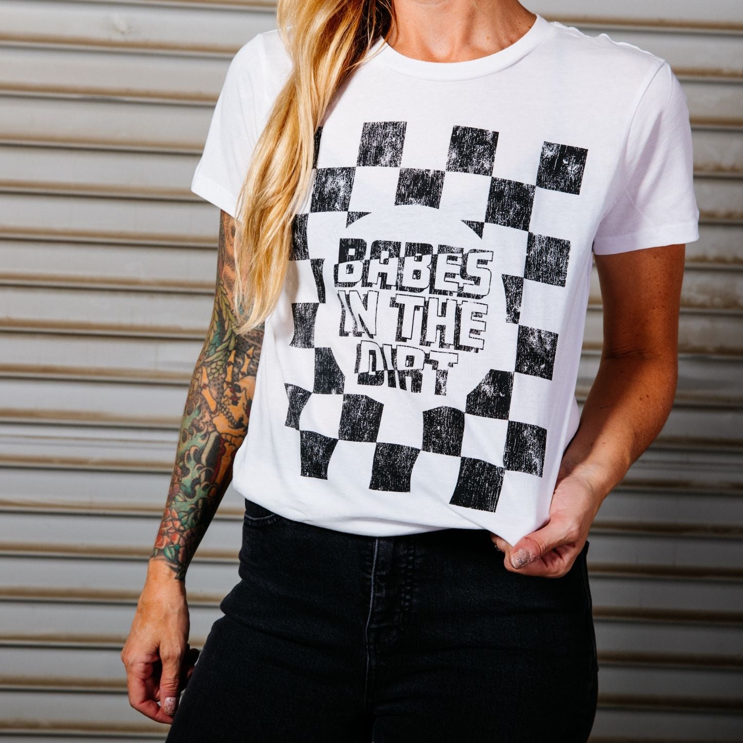 Finish Line Tee - White