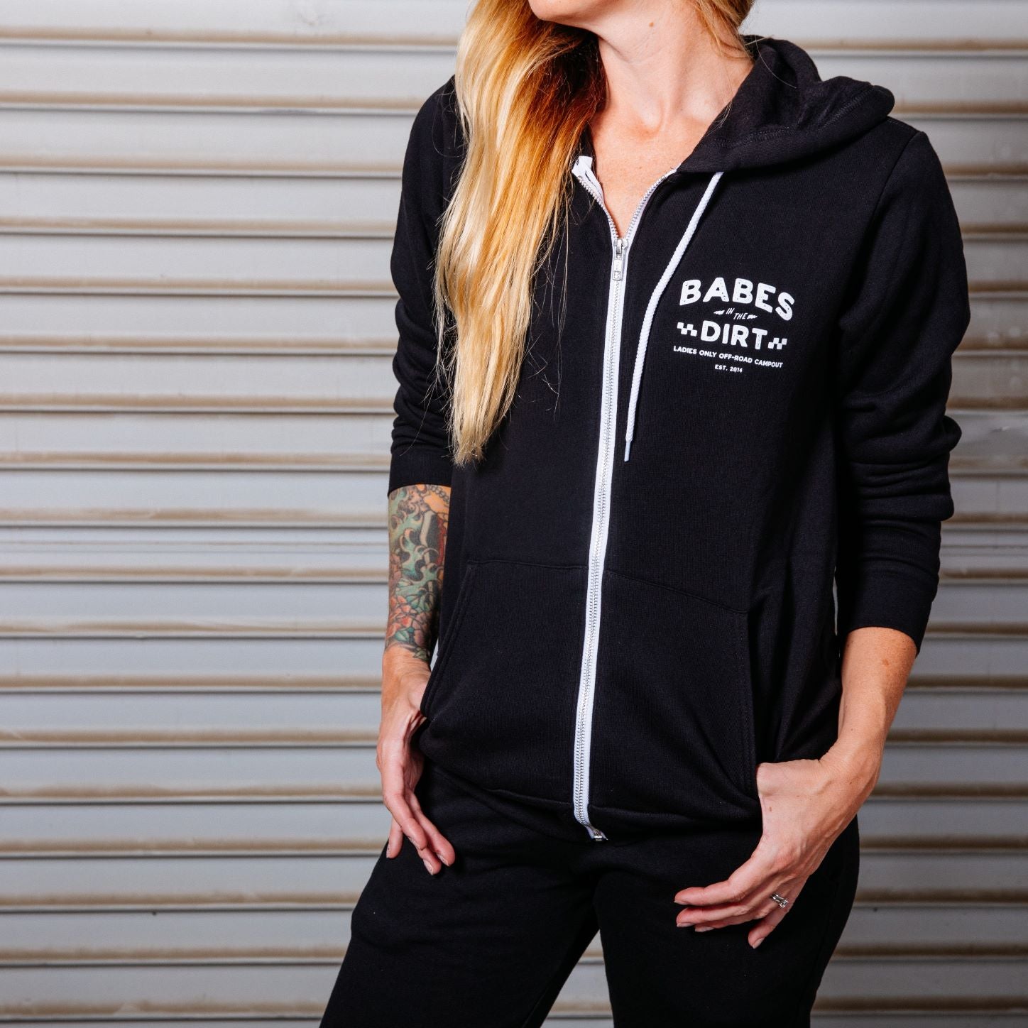 Level Up Zip Hoodie - Black
