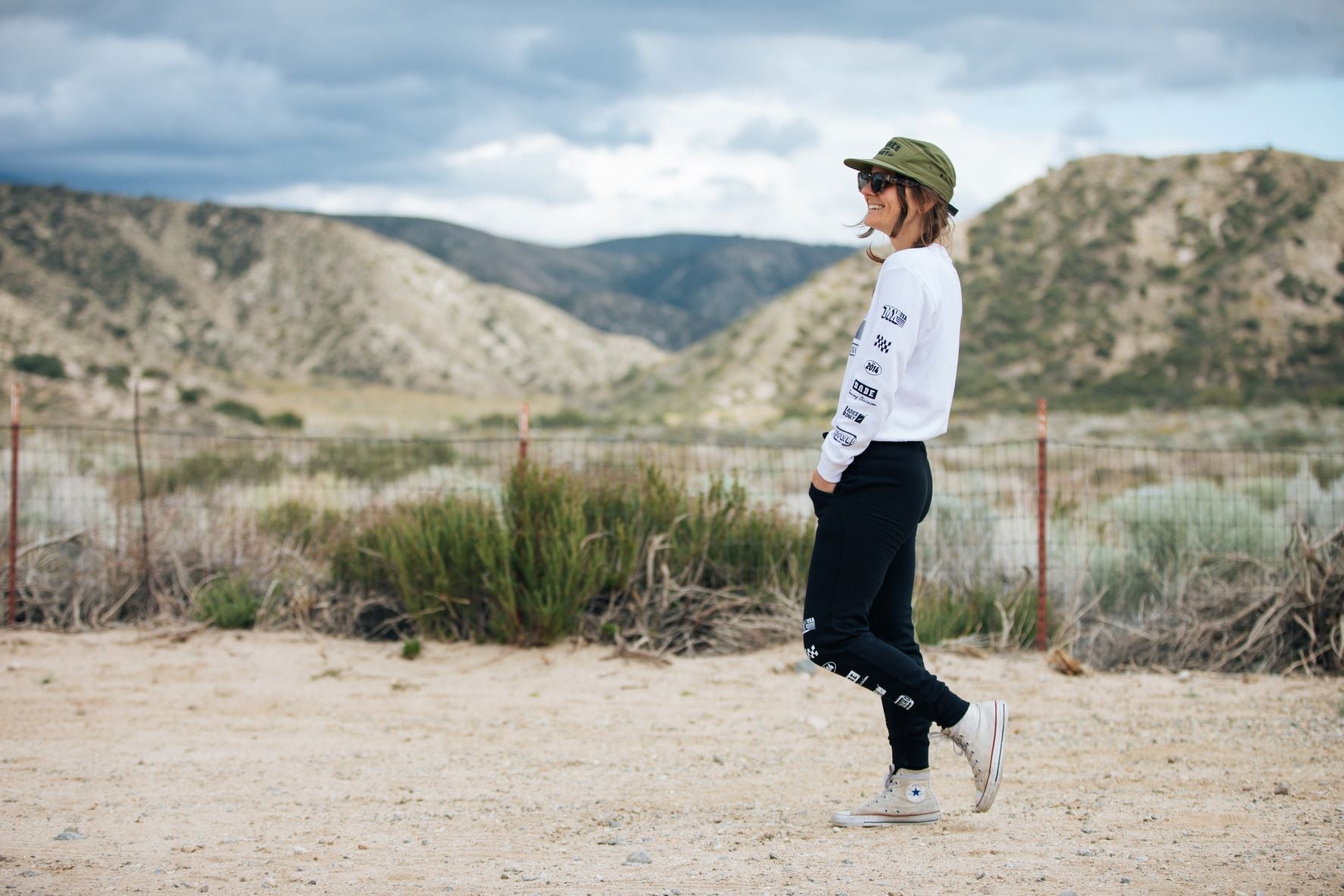 Trackside Fleece Crew - White